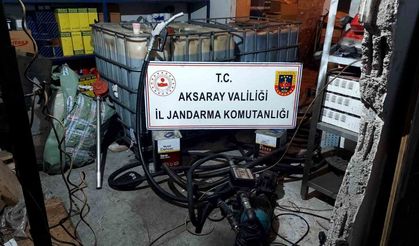 Jandarmadan kaçak madeni yağ operasyonu: 1 gözaltı