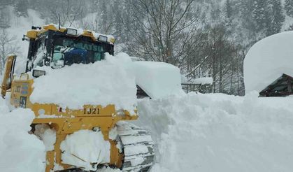 Artvin Macahel yoluna çığ düştü