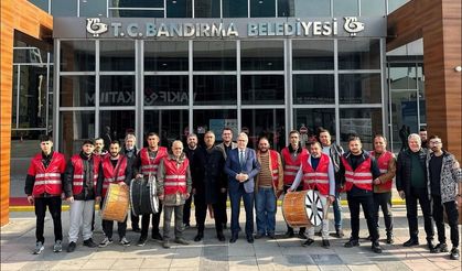 Bandırma’da Ramazan davulcuları göreve hazır