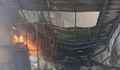 Başkent’te fabrika yangını