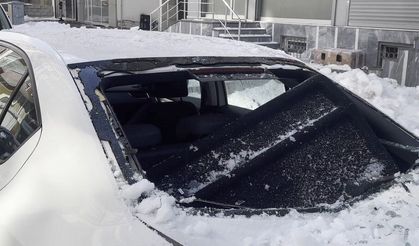 Çatılardan düşen kar ve buz kütleleri tehlike saçıyor