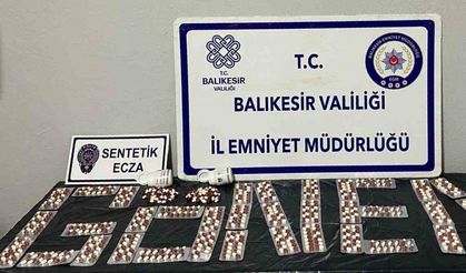 Gönen’de 994 adet sentetik ecza hapı ele geçirildi