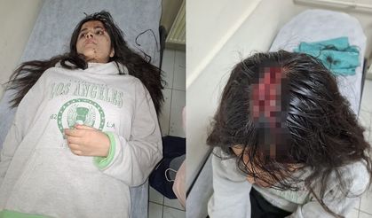 Hakkari’de başına buz kütlesi düşen genç kız yaralandı