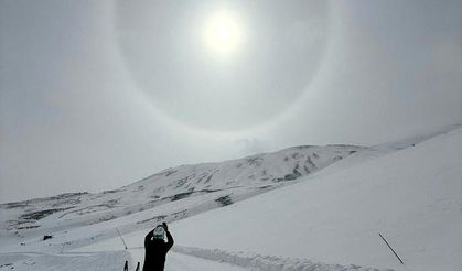 Işık halkası ’halo’, Erciyes’te görüntülendi