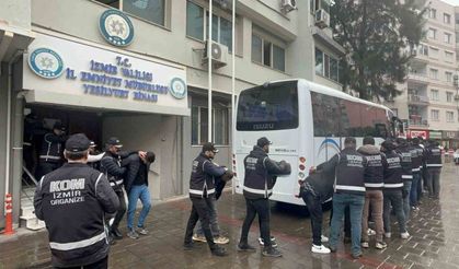 İzmir’de suç örgütüne operasyon: 11 tutuklama