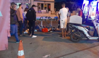 Bodrum’da yolun karşısına geçmek isteyen adama motosiklet çarptı: 2 yaralı