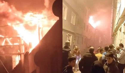 Bursa İnegöl ilçesinde korkutan yangın