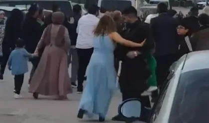 Düğün öncesi yumruklu kavga kameraya yansıdı