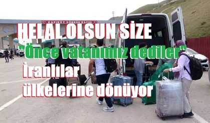 İranlılar ülkelerine dönüyor