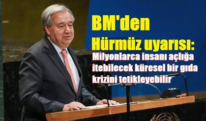 BM'den Hürmüz uyarısı: Milyonlarca insanı açlığa itebilecek küresel bir gıda krizini tetikleyebilir