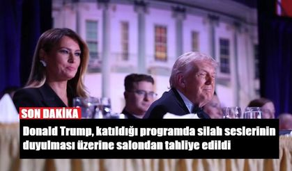 Donald Trump, katıldığı programda silah seslerinin duyulması üzerine salondan tahliye edildi