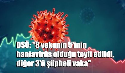 DSÖ: "8 vakanın 5'inin hantavirüs olduğu teyit edildi, diğer 3'ü şüpheli vaka"