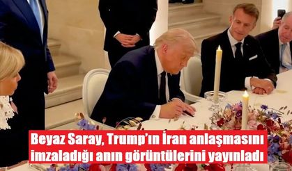 Beyaz Saray, Trump’ın İran anlaşmasını imzaladığı anın görüntülerini yayınladı