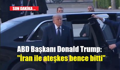 ABD Başkanı Donald Trump: "İran ile ateşkes bence bitti"