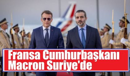 Fransa Cumhurbaşkanı Macron Suriye'de