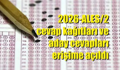 2026-ALES/2 cevap kağıtları ve aday cevapları erişime açıldı