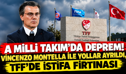 A Milli Takım'da Deprem! Vincenzo Montella ile Yollar Ayrıldı, TFF'de İstifa Fırtınası