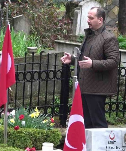 Şehit ailelerinden bayram ziyareti