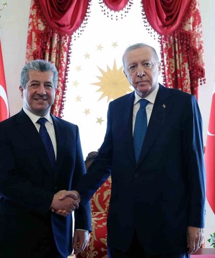 Cumhurbaşkanı Erdoğan, IKBY Başbakanı Barzani’yi kabul etti