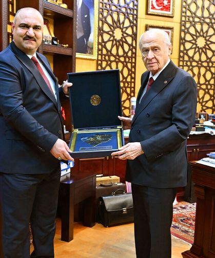 MHP Lideri Bahçeli, Kerkük Valisi Ağa’yı kabul etti