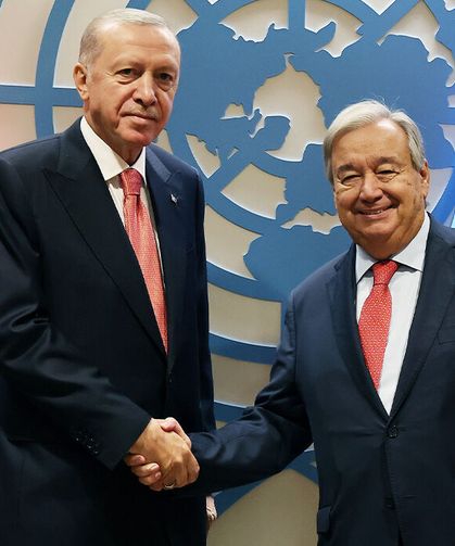 Cumhurbaşkanı Erdoğan, BM Genel Sekreteri Guterres ile görüştü