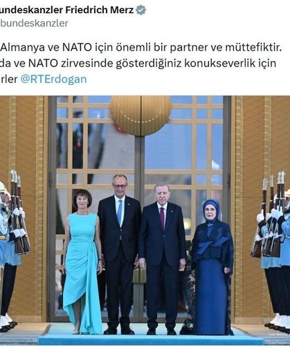 Almanya Şansölyesi Friedrich Merz’den Türkçe teşekkür paylaşımı