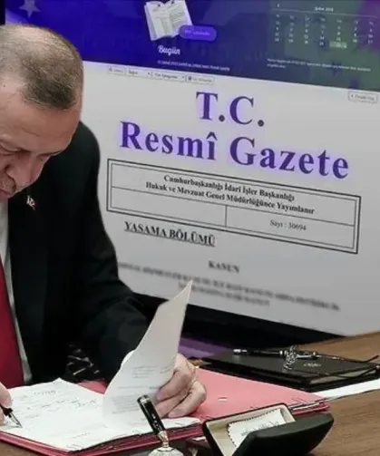 Cumhurbaşkanlığı tarafından yapılan atamalar Resmi Gazete’de