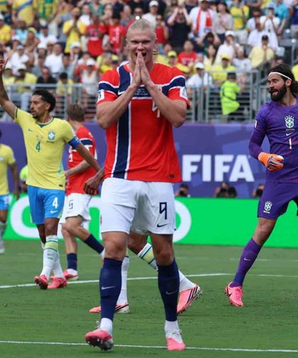 Haaland Brezilya’yı yıktı, Norveç çeyrek finalde