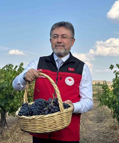 Bakan Yumaklı: "3 milyon 850 bin tonluk bir üzüm üretimi ülkemizde gerçekleşmiş olacak"