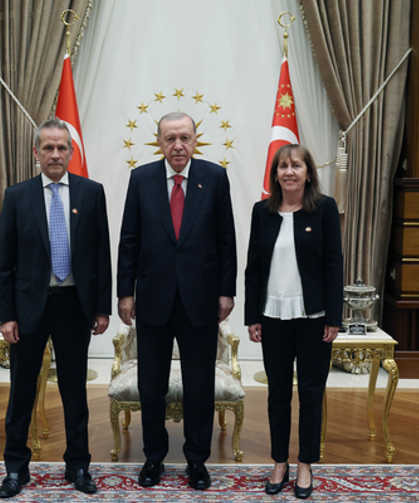 Cumhurbaşkanı Erdoğan, Kanada Büyükelçisi Lebleu'yu kabul etti