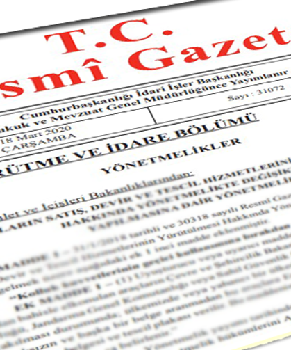 Resmi Gazete başlıkları
