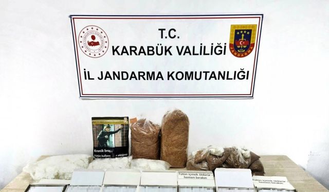 Jandarma binlerce adet makaron ve filtre ele geçirdi