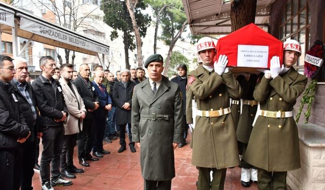 Manisalı Kıbrıs Gazisi son yolculuğuna uğurlandı