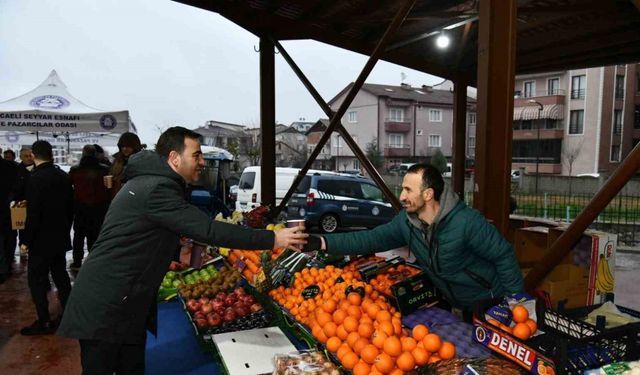 Pazarcı esnafına çorba ikramı