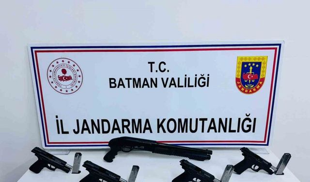 Batman’da bir adrese yapılan aramada silah ve mermi ele geçirildi