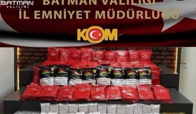 Batman’da nargile tütünü ve elektronik sigara ele geçirildi