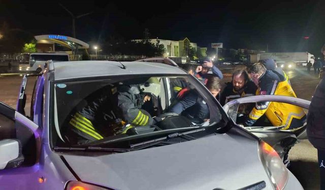 Çerkezköy’de feci kaza kamerada: 6 yaralı