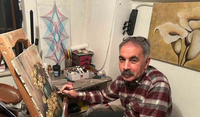 Emekli oldu hayatını resimle şekillendirdi