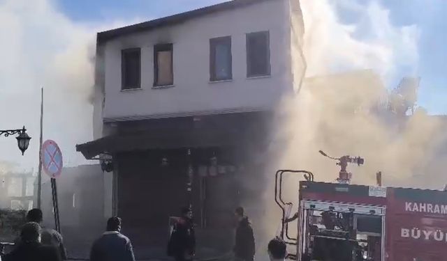 Kahramanmaraş’ta iş yerinde yangın