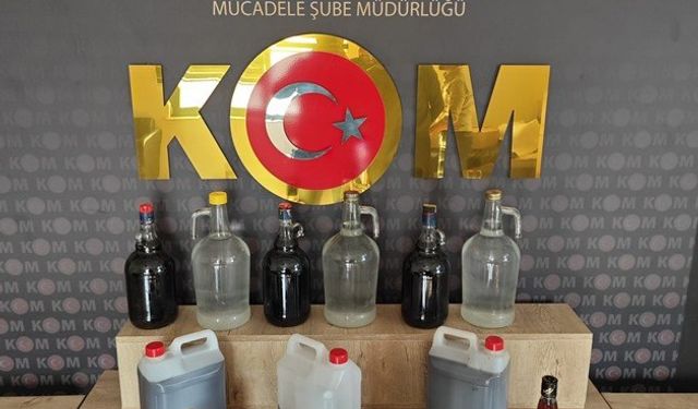 Kahramanmaraş’ta sahte içki operasyonu