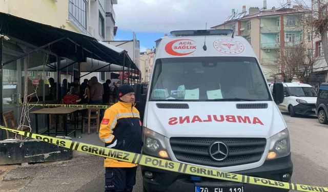 Karaman’da kıraathanede rahatsızlanan şahıs öldü