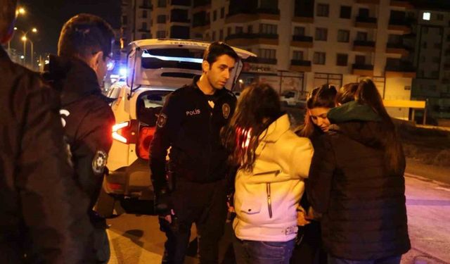 Karayolunda kendini araçların önüne atan kadın polisi alarma geçirdi