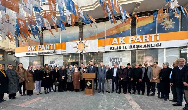 Kilis AK Parti Merkez İlçe Başkanı Yeğin, açıklamalarda bulundu