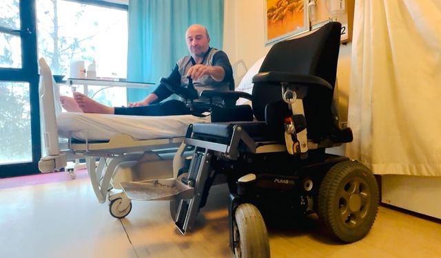 Mardin’de depremzedeye akülü sandalye desteği