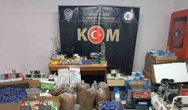 Niğde’de kaçak sigara operasyonu: 2 şüpheli yakalandı