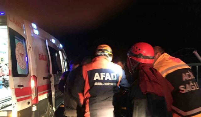 Osmaniye’de otomobil sulama kanalına devrildi: 1 yaralı