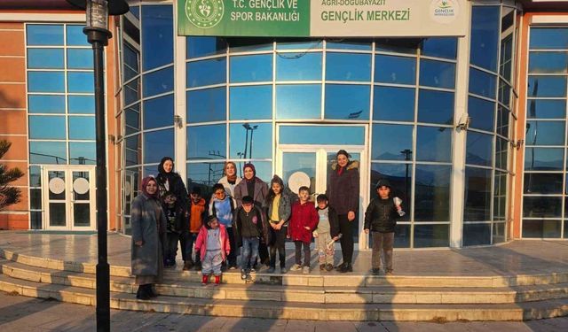 Özel öğrenciler gençlik merkezinde misafir edildi