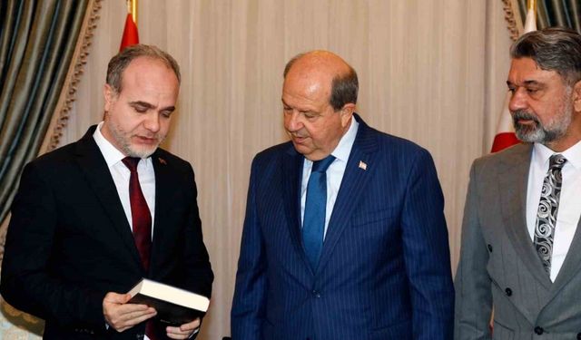 Rektör Uslu’dan KKTC Cumhurbaşkanı Ersin Tatar’a Ziyaret