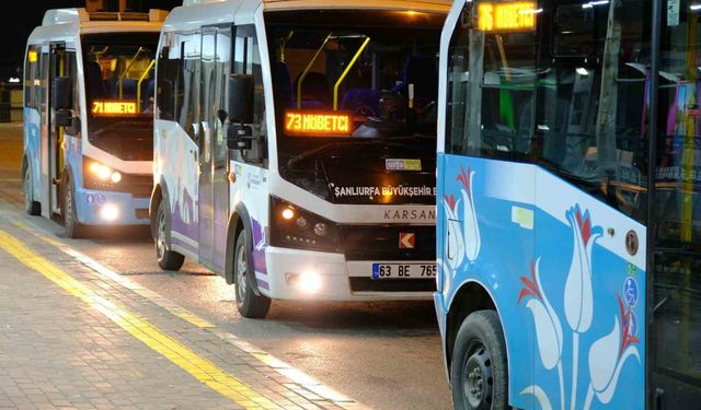 Şanlıurfa’da gece ulaşımı başladı