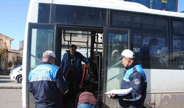Şanlıurfa’da özel halk otobüslerine denetim
